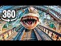 🔴 360° VR Video SHARK Roller Coaster