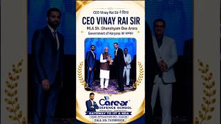 CEO Vinay Rai Honors MLA Sh. Ghanshyam Das Arora at Career Defence School #careerdefenceschool
