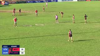 Rd 19 SANFL Snapshot - West&#39;s Nick Steele kicks the match-winner from outside 50m