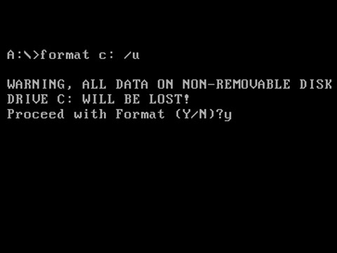 Как форматировать диск С вместе с Windows ?