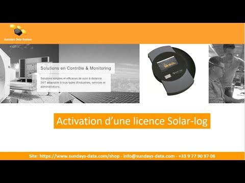 Activation de licence Solar-Log