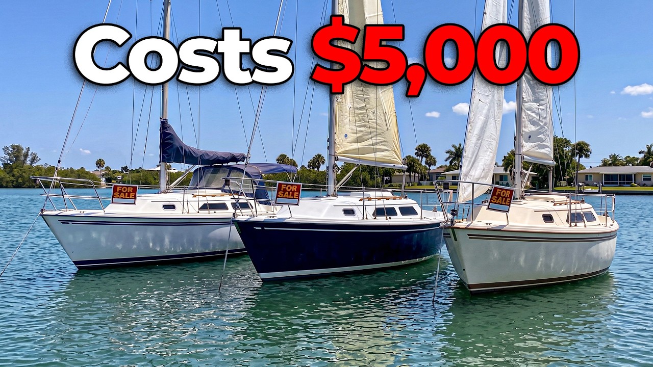 ⁣Nobody Wants Small Sailboats Anymore. They're Almost Free