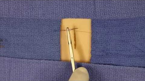 Running Horizontal Mattress Suture Technique