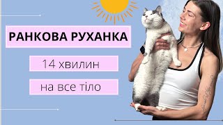 Ранкова руханка/ зарядка / розминка для всього тіла на кожен день 💫