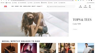 Creating Myntra-Clone Using HTML &amp; CSS || Full Stack Web Development