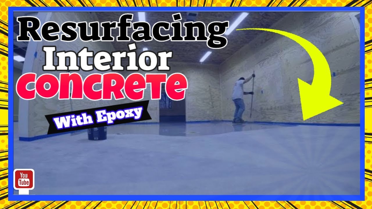 Resurfacing Interior Concrete Floors with Epoxy - YouTube