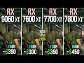 RX 9060 XT 16GB vs RX 7600 XT vs RX 7000 XT vs RX 7800 XT - Test in 16 Games