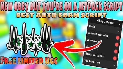 Roblox Obby But Youre on a JetPack Script | Best Auto Farm | Roblox Script | Mobile/PC | Delta X