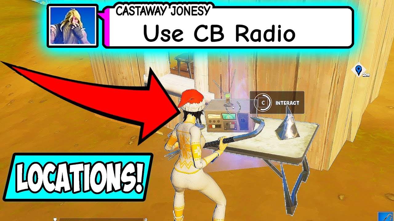 Use CD Radio FORTNITE CHALLENGES CHAPTER 2 SEASON 6 WEEK 12