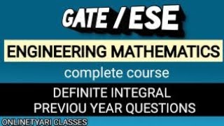 DEFINITE INTEGRAL PREVIOUS YEAR GATE QUESTIONS