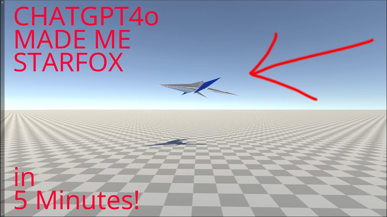 ChatGPT4o Made Me A Starfox Game In 5 Minutes! UNITY ENGINE