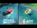 Mobile legends vs arena of valor  skill effects comparison