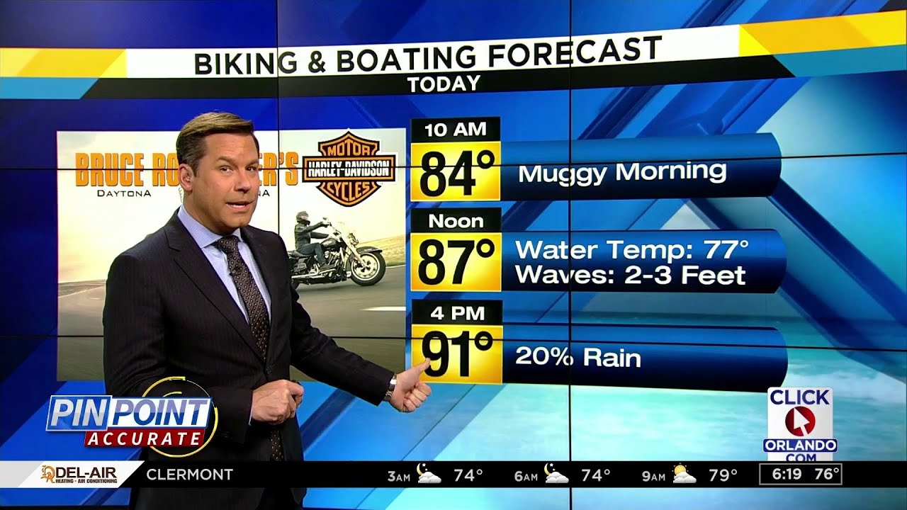 newspaper mockup Biking & Boating forecast: Muggy morning, slim rain chances for late afternoon