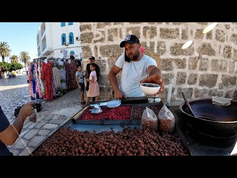 Famous Tunisian Snack in Sousse, Tunisia 🇹🇳