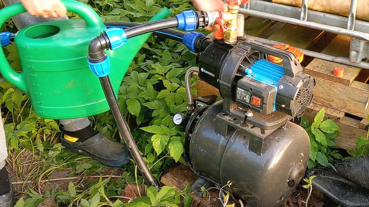 Install Gardena 3600/4 water pump after winter YouTube