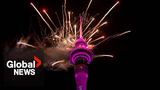 New Years 2025 New Zealand Ushers In New Year With Fireworks Display Atop Auckland Sky Tower