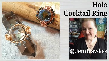 How To Make a HALO Cocktail Ring | make wire jewellery Masterclass with Jem Hawkes