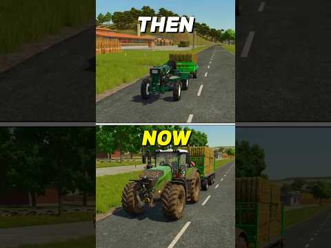 THEN vs NOW 🤯🚜 Pt2 #fs25 #farmingsimulator25 #farming #farmsim25 #tractor