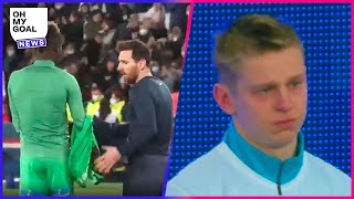 Pourquoi Messi a demandé le maillot de Falaye Sacko, Zinchenko en larmes après l'hommage à l'Ukraine