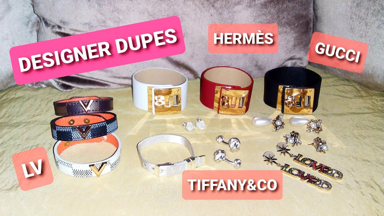 Designer dupes | JEWELRY | Louis Vuitton, Tiffany & Co., Gucci, Hermès | Aliexpress HAUL ...