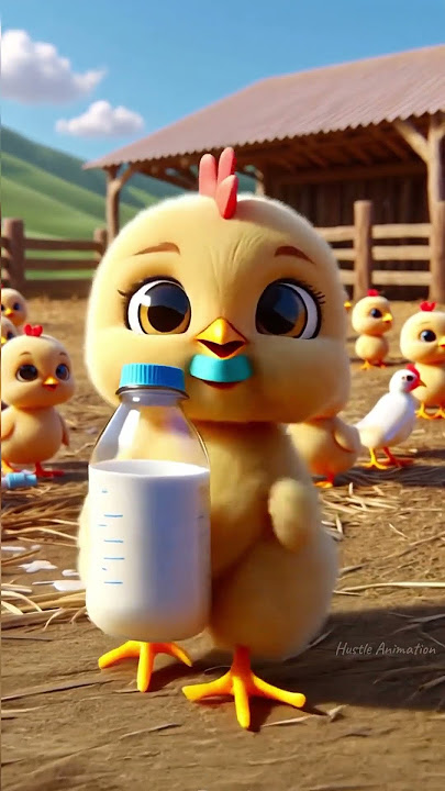 Chicken banana dance milk bottle 😂😂 very funny #dudi #dudi #dum #dum #chicken #banana #dance #fun