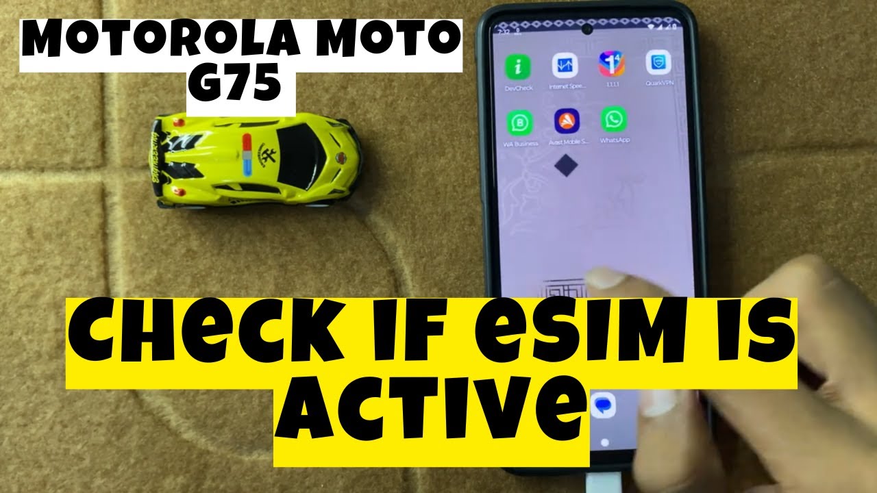How to Check if eSIM is Active on Motorola Moto G75