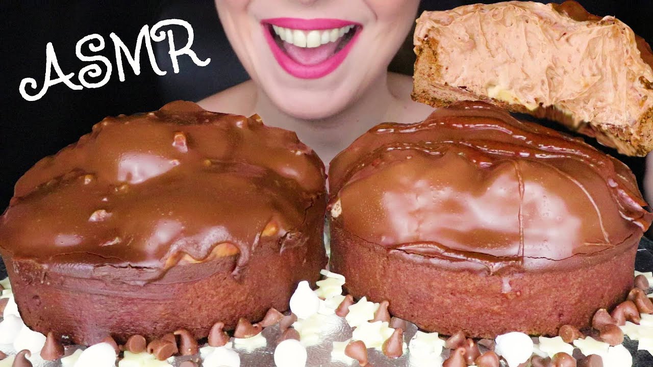 FERRERO ROCHER & DOUBLE CHOCOLATE MOUSSE TARTS 🧁 | ASMR Mukbang | Whispering | Real Eating Sounds