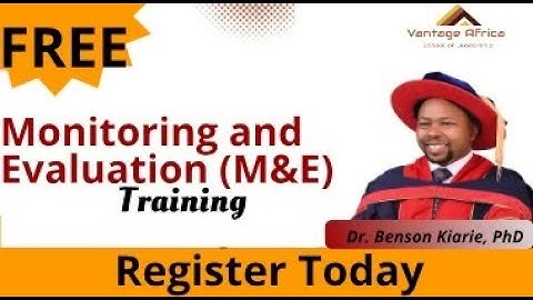 FREE Monitoring and Evaluation (M&E) Training. #seeyouatthetop, #monitoringandevaluation