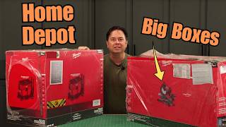 Milwaukee Miter Saw and M18 Vacuum Huge Boxes at Home Depot