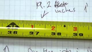 Add and subtract fractions - by a tape measure 