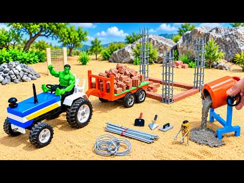 DIY Mini Brick Truck Builds a Brick House | Construction Science Project