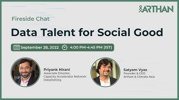 Data Talent for Social Good | Fireside Chat | September 28, 2022