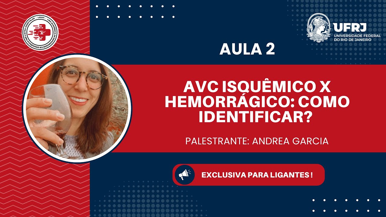 2ª Aula Turma de Ligantes. Tema: AVC Isquêmico X Hemorrágico: Como identificar?