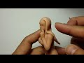 Making figurine curly hairs tutorial progress