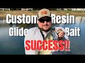 Testing My Custom Painted Resin Glide Bait | Swim Action + Bass Hookup!