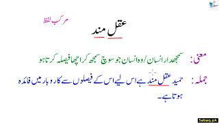Words, Meanings and Sentences الفاظ، معانی اور جملے-22 | Sabaq.pk