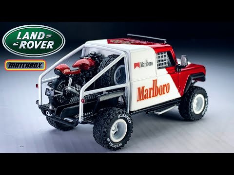 Land Rover motorcycle carrier matchbox Custom