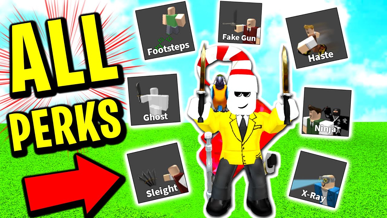 Using Every Perk In Roblox Murder Mystery 2 Youtube - ant roblox mm2 simon says