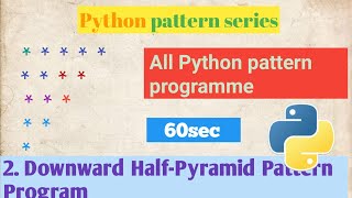 Details Python pattern programs | Star printing programs in Hindi | python full course | Python Star pattern Guide