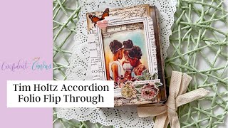 Tim Holtz Accordion Folio Flip Through