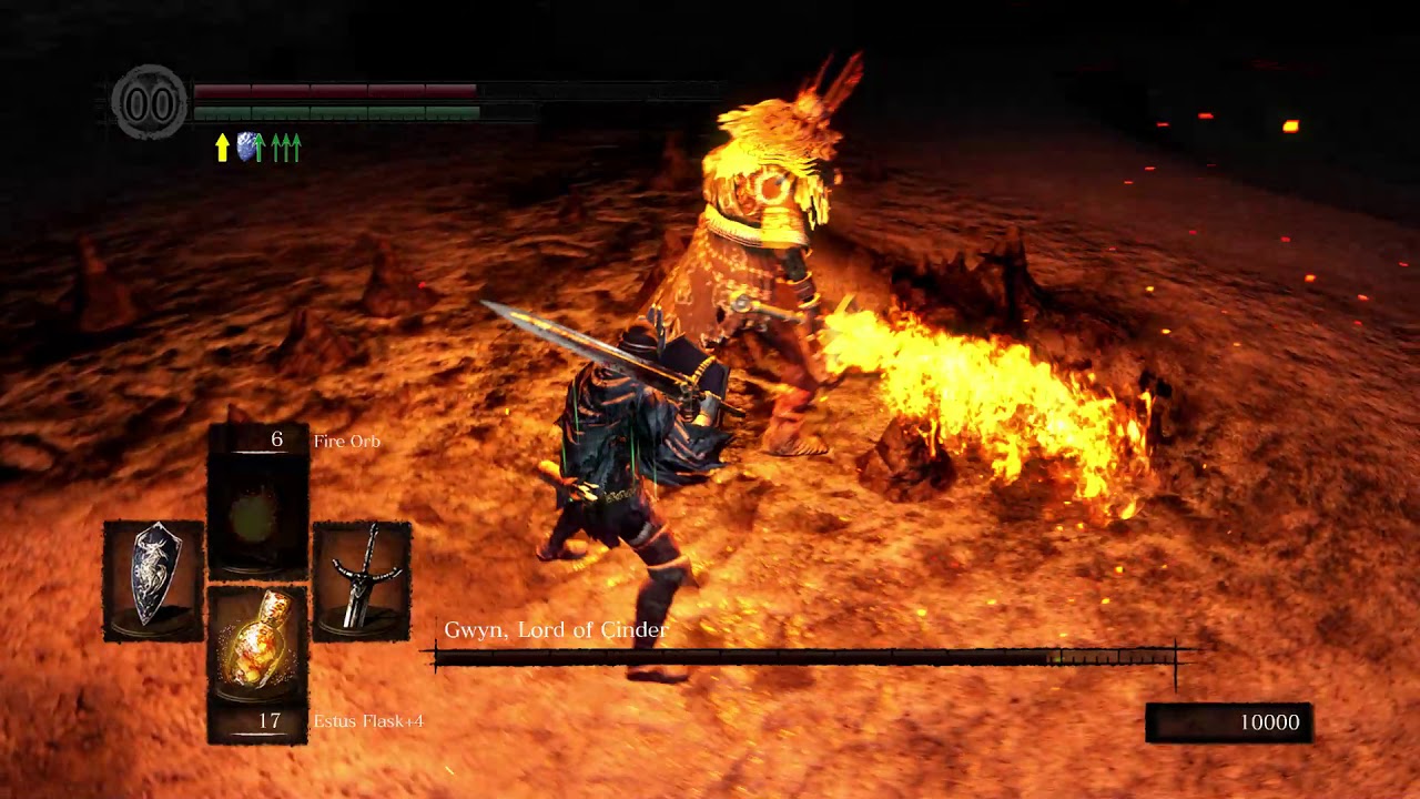 Dark Souls Remastered - Bossfights: Gwyn Lord of Cinder (solo) - YouTube - Dark Souls Remastered Soul Of Gwyn