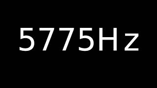 Speaker Sound Test 5775Hz