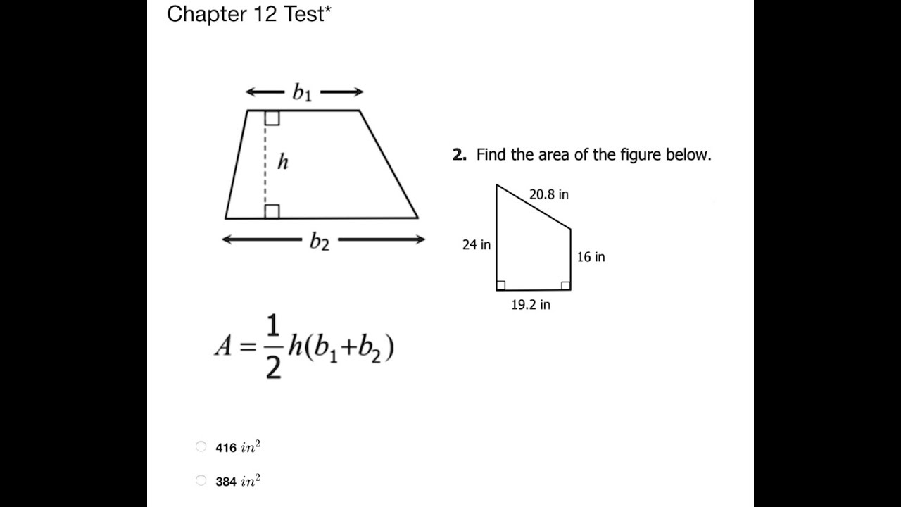 [Math] Find the area of the figure below 20 8 in 24 in 16 in 416 384 19 ...