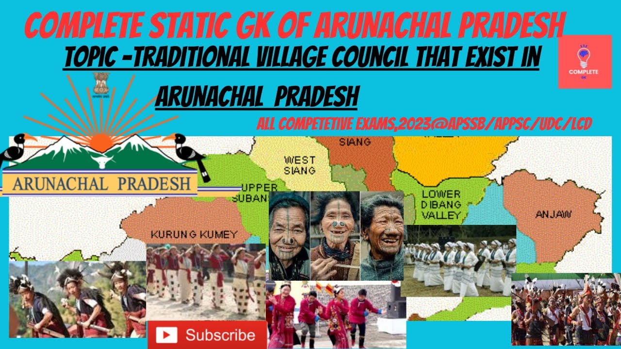 STATIC GK Of Arunachal Pradesh Traditional Village Council All Exams static-gk-of-arunachal-pradesh-traditional-village-council-all-exams