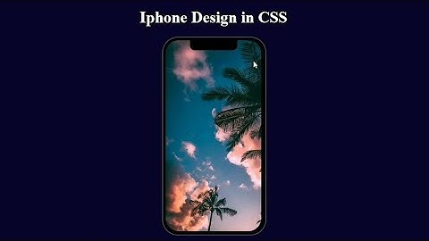 Making of Iphone UI design in CSS| #WebDeveloper #css