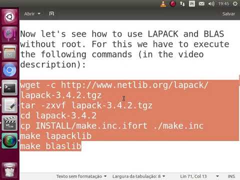 Instaling and using LAPACK and BLAS with IFORT without Root