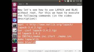 Instaling and using LAPACK and BLAS with IFORT without Root