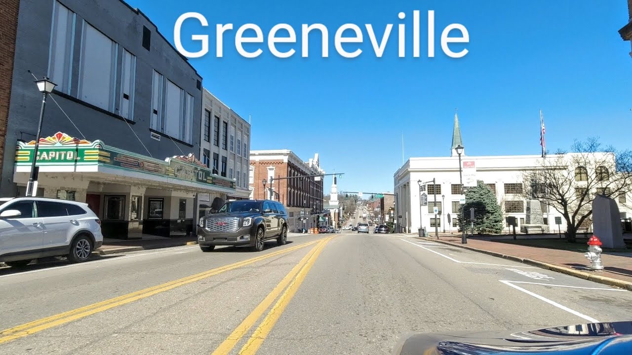 Greeneville, TN, USA Driving Tour Downtown HD YouTube
