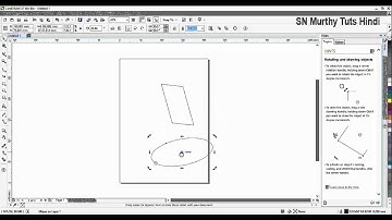 Corel Draw X7 Tutorial in Hindi - Pick Tool Freehand Pick Tool Free Transform Tool