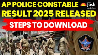 AP Police Constable Result 2025 | AP Constable Score Card Out | AP Constable Cut off 2025